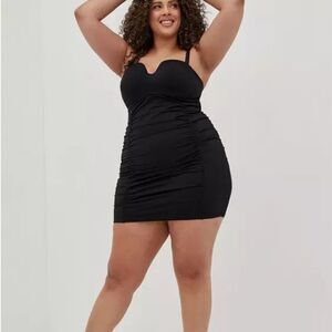 Torrid Elegant Black One-Piece Swimsuit
